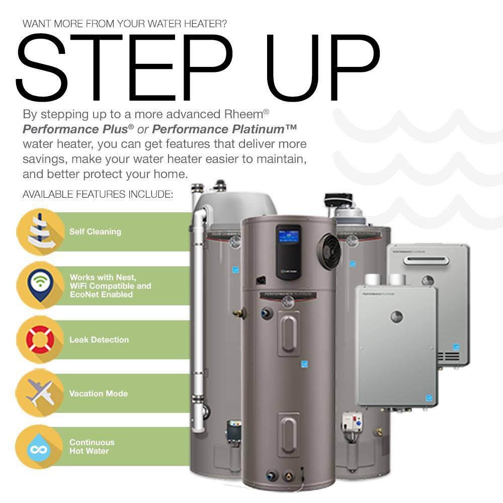 Rheem Performance 30 gal. 4500 -Watt Short Electric Water Heater with 6 Year Tank Warranty and 240 volt Connection XE30S06ST45U1