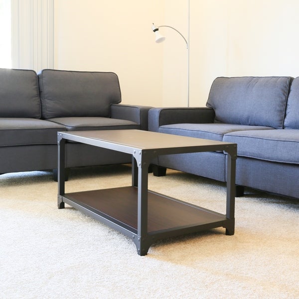 Carbon Loft Whittaker Modern Wood and Metal Coffee Table