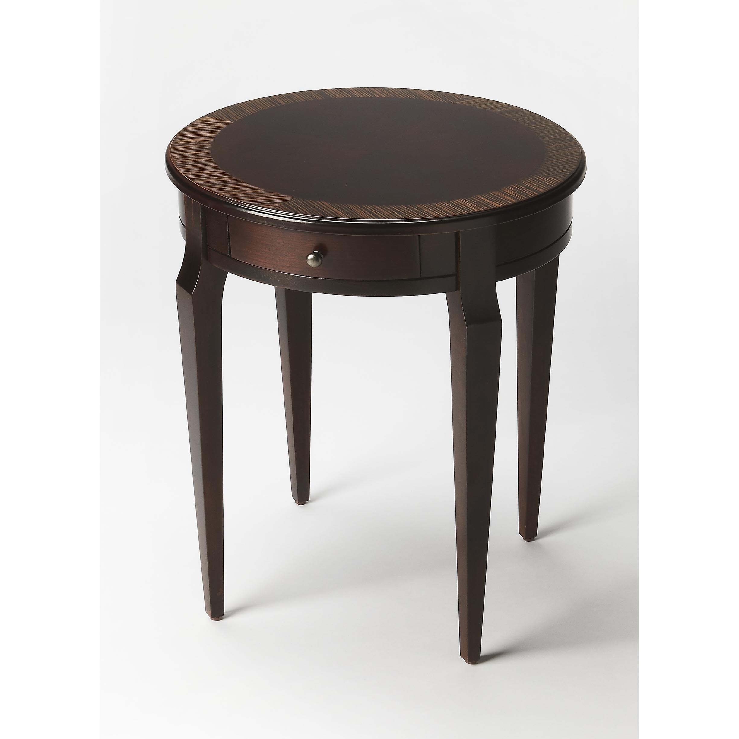 Handmade Butler Archer Cafe Brown Wood Nouveau End Table