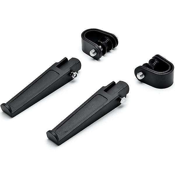 Black Anti-Vibrate Engine Guard Foot Pegs + Clamps Compatible with Victory Hammer 8-Ball