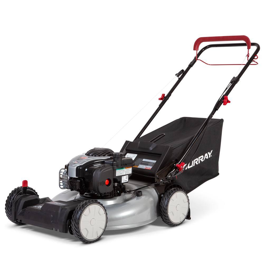 Murray 22 in. 140 cc Briggs  Stratton Walk Behind Gas Self-Propelled Lawn Mower with Front Wheel Drive and Bagger MNA153003