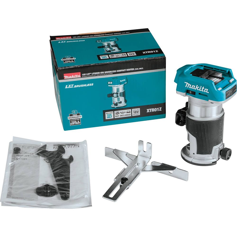 Makita XTR01Z 18V LXT Lithium‑Ion Brushless Cordless Compact Router