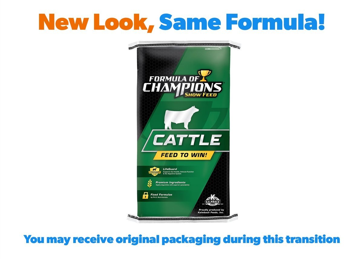 Formula of Champions Show Calf Accelerator Show Cattle Feed， 50-lb bag