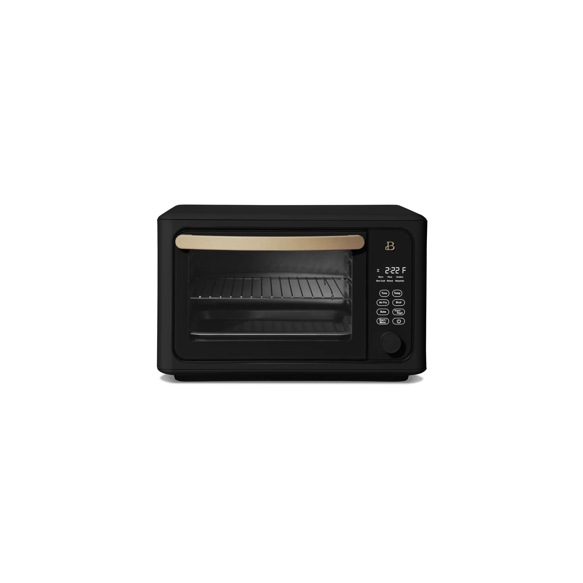 Beautiful 6 Slice Touchscreen Air Fryer Toaster Oven， Black Sesame by Drew Barrymore