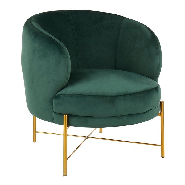 Chloe Upholstered Accent Chair with Metal Legs