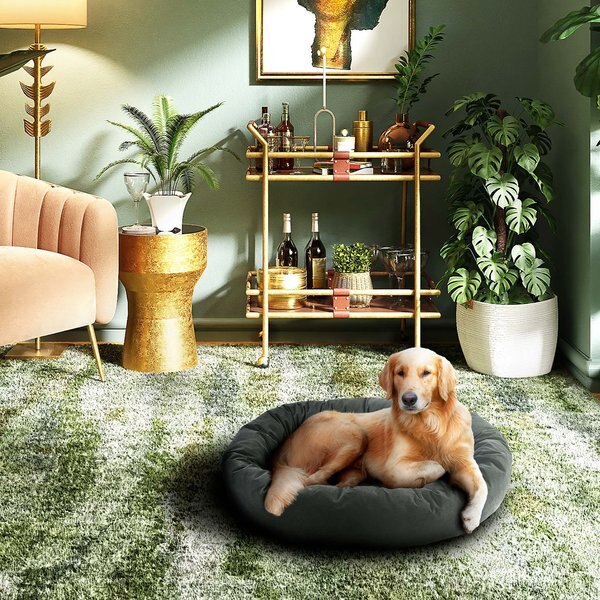 Max and Marlow Luxurious Oval Bolster Cuddler Cat and Dog Bed