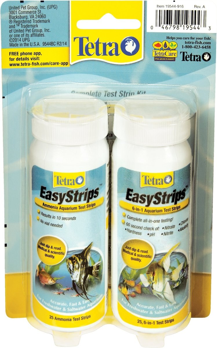 Tetra EasyStrips Complete Freshwater and Saltwater Aquarium Test Strips