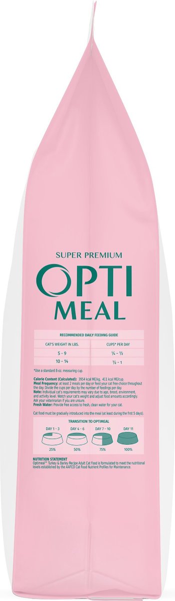 Optimeal Nutrient Balance Turkey and Barley Recipe Adult Dry Cat Food