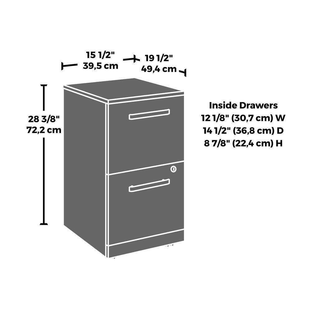 Affirm Classic Cherry Decorative Lateral File Cabinet with Hidden Casters (Comes Assembled) 426269