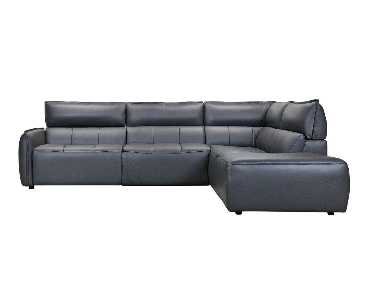 Carson Leather Power Reclining Sectional