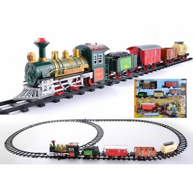 Northlight 16 piece Battery Operated Lighted And Animated Continental Express Train Set With Sound