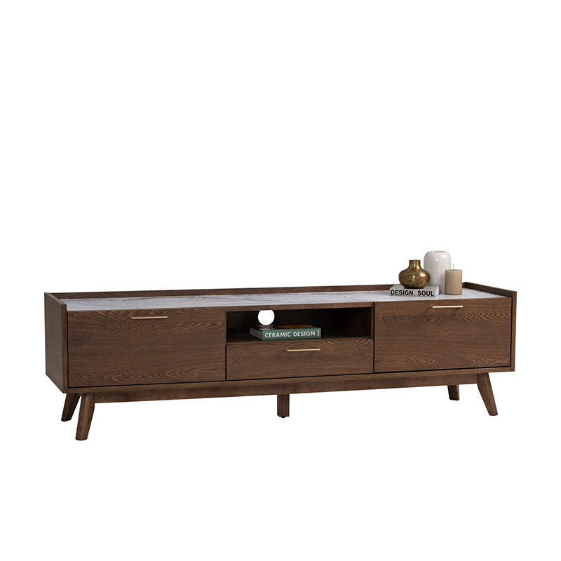 BREDA Entertainment TV Unit 180cm - Walnut