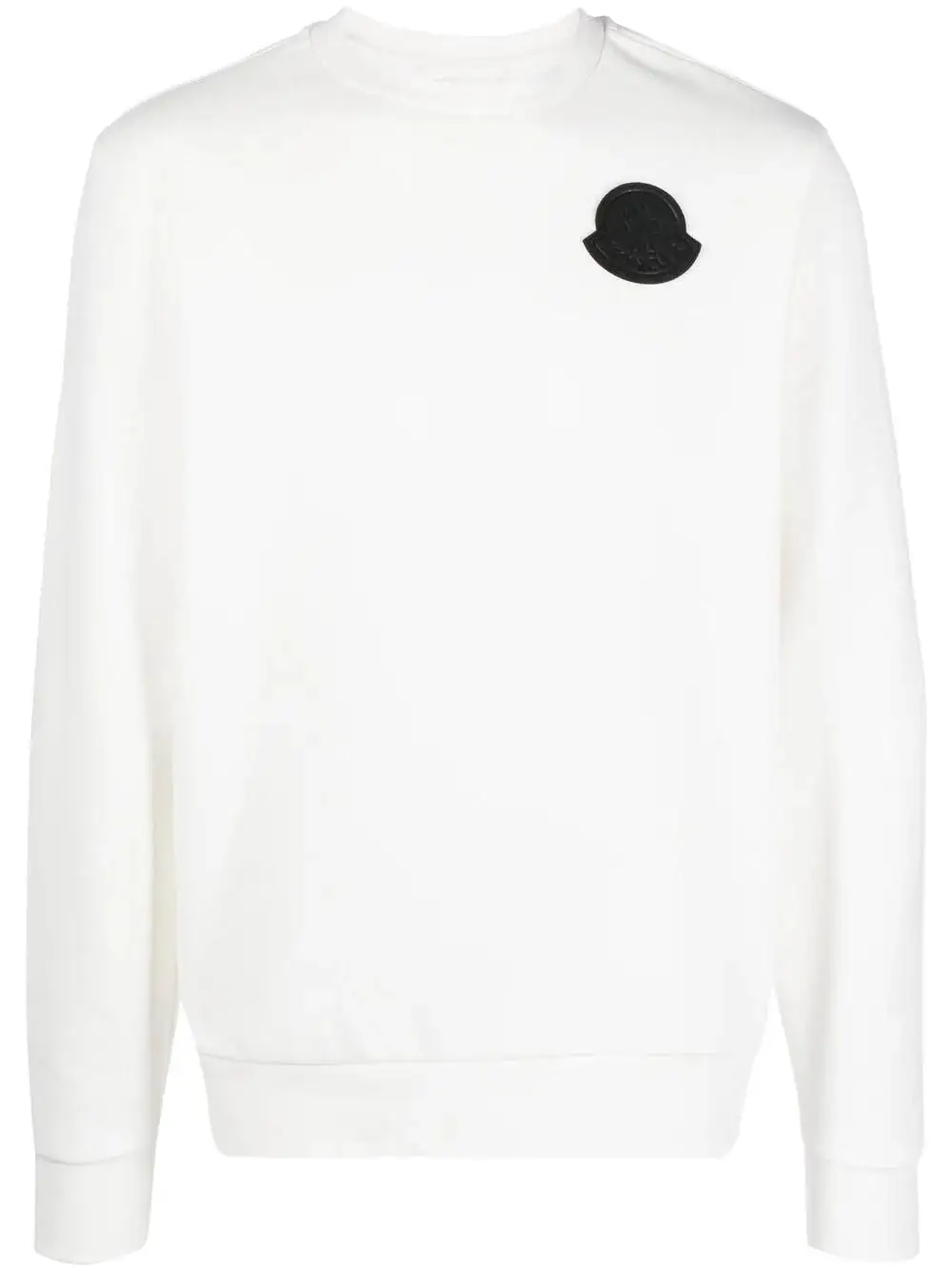 MONCLER Logo Applique Sweatshirt White