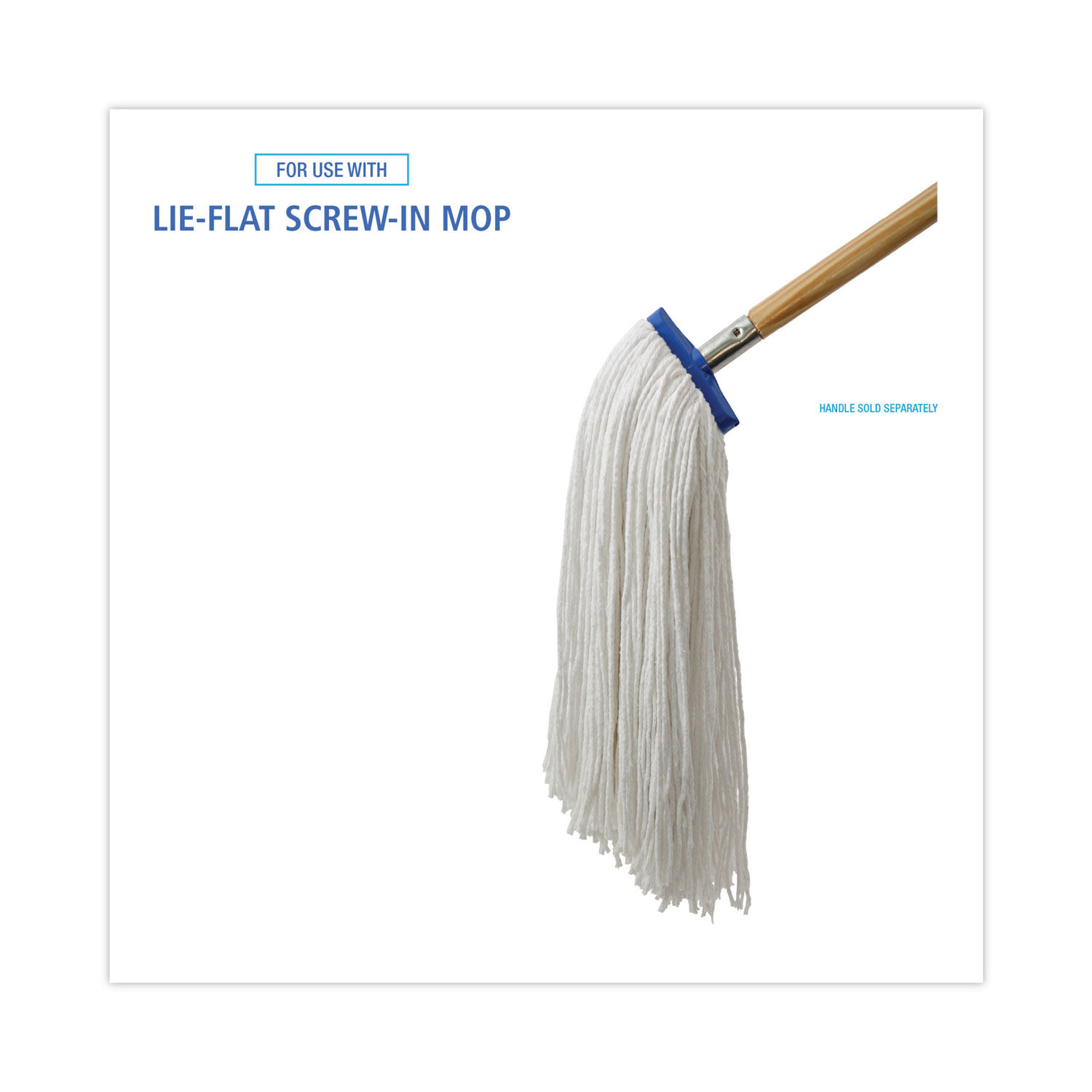 Cut-End Lie-Flat Wet Mop Head by Boardwalkandreg; BWK724REA