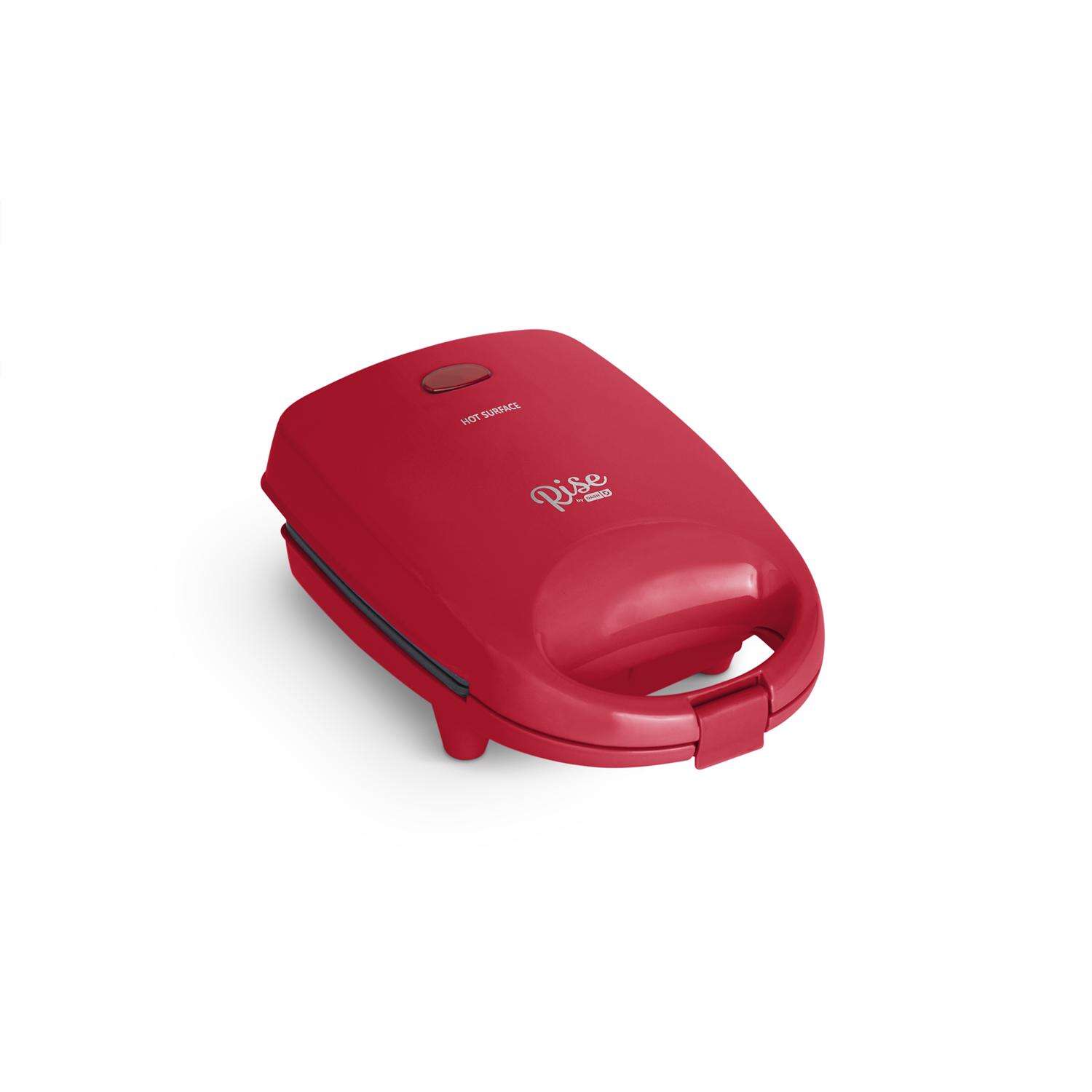 Rise by Dash 1 waffle Red Plastic Waffle Bowl Maker