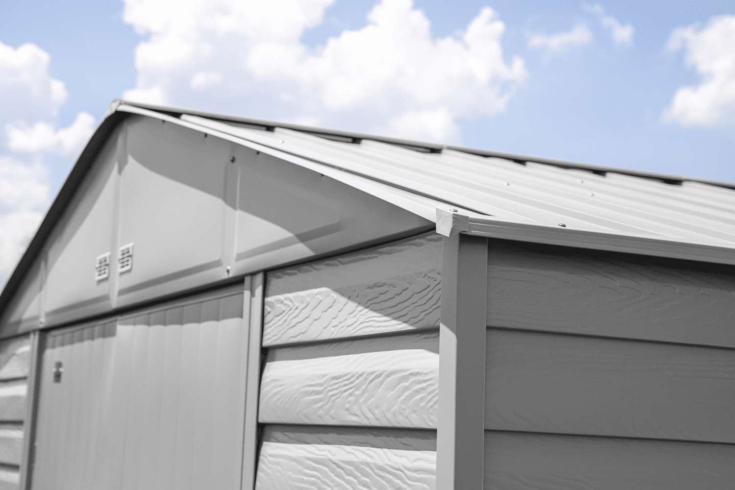 Arrow Select Steel Storage Shed, 10x14, Flute Grey