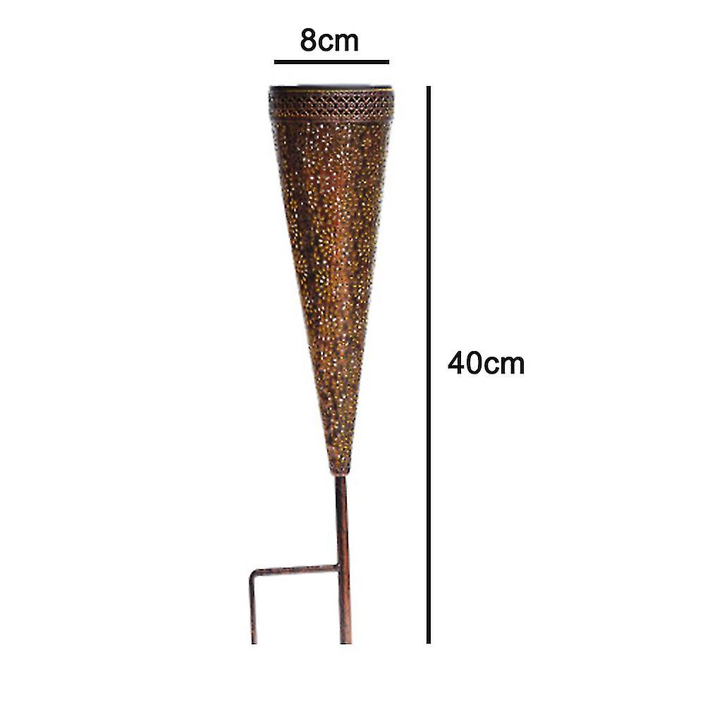 2pcs Solar S Outdoor Lamp On The Lawn Rative Conical En Stakes Compatible With Patio， Yard， Lawn， Pathway R Ing