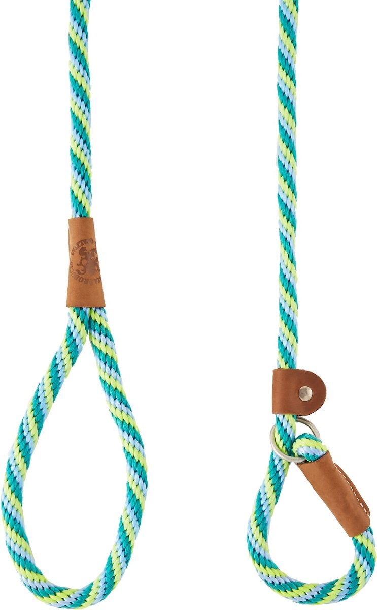 Mendota Products Large Slip Striped Rope Dog Leash