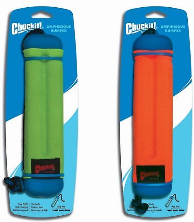 Chuckit! Amphibious Floating Bumper Dog Fetch Toy， Small， Assorted Colors