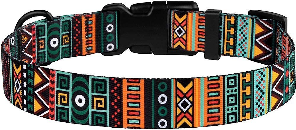 CollarDirect Tribal Pattern Aztec Design Nylon Dog Collar