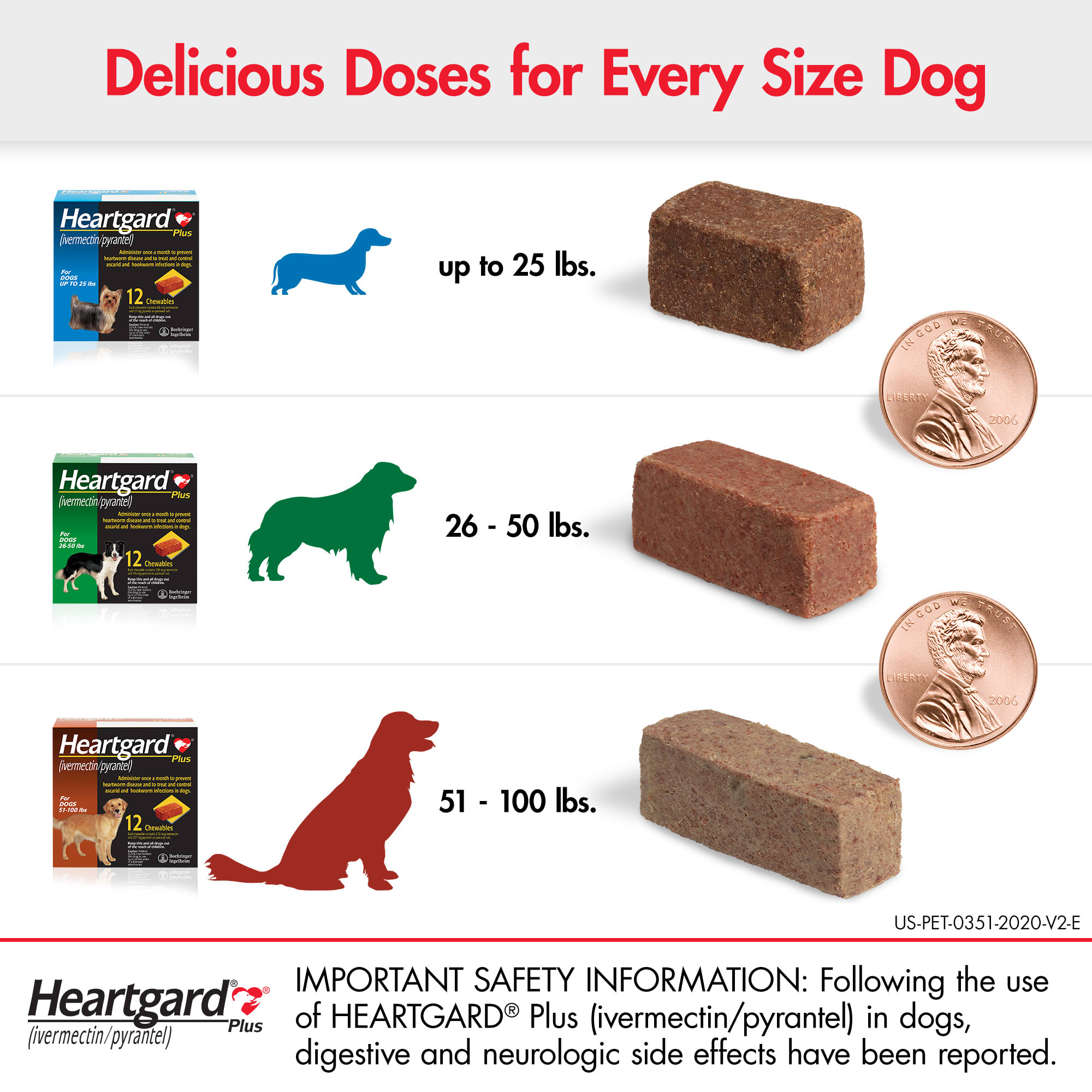 Heartgard Plus Chewables for Dogs 26 to 50 lbs.， 6 Month Supply