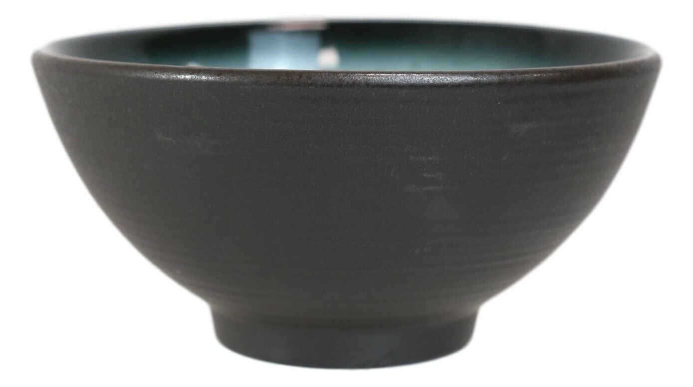 1 Pack Of 6 Ceramic Zen Blue Swirl Appetizer Salad Soup Dessert Rice Bowls 10oz EBR02