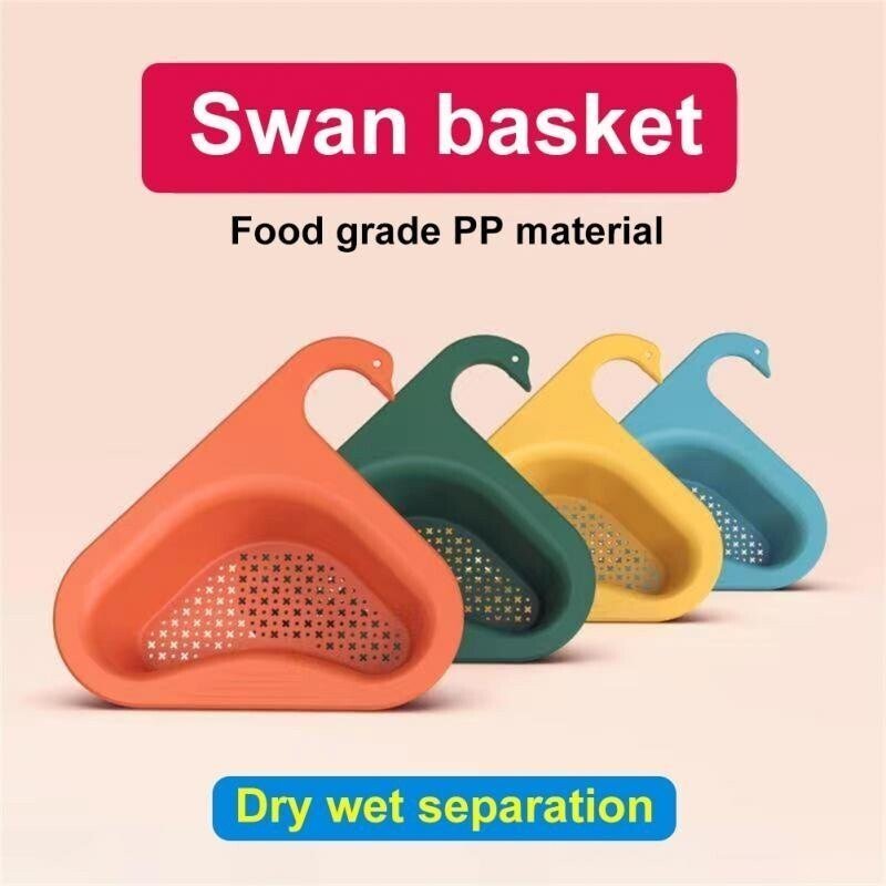 🔥SUMMER HOT SALE - 49% OFF🔥 Kitchen Sink Drain Basket Swan Drain Rack