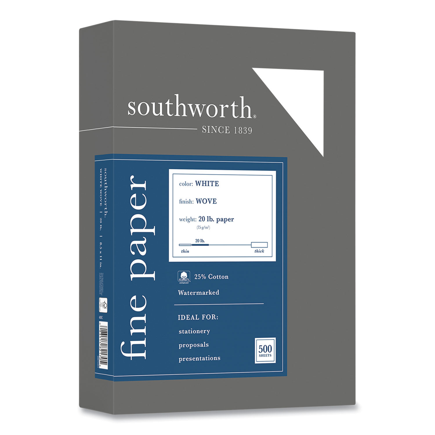 25% Cotton Business Paper by Southworthandreg; SOU403C