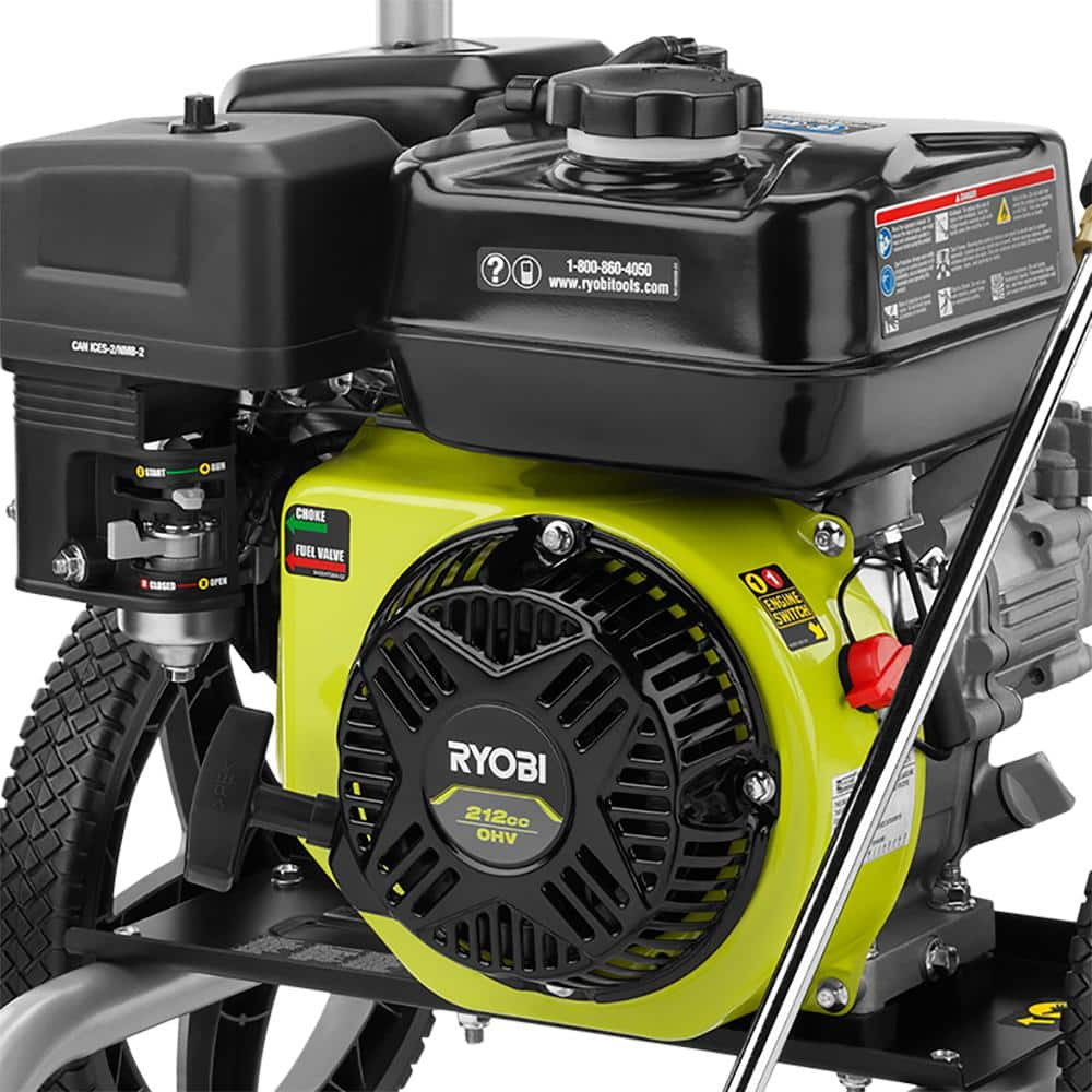 RYOBI 2900 PSI 2.5 GPM Cold Water Gas Pressure Washer with 212cc Engine RY802925