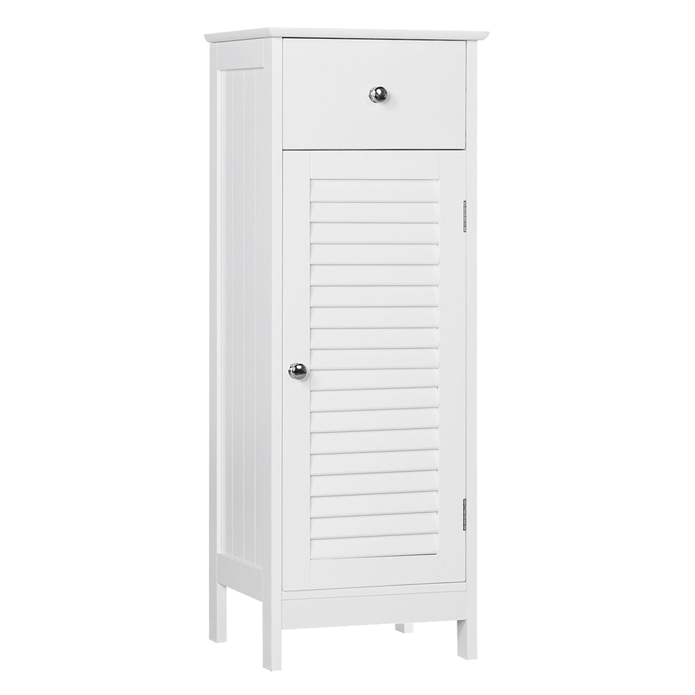 Yaheetech Bathroom Kitchen Floor Storage Cabinet with Drawer and Single Shutter Door