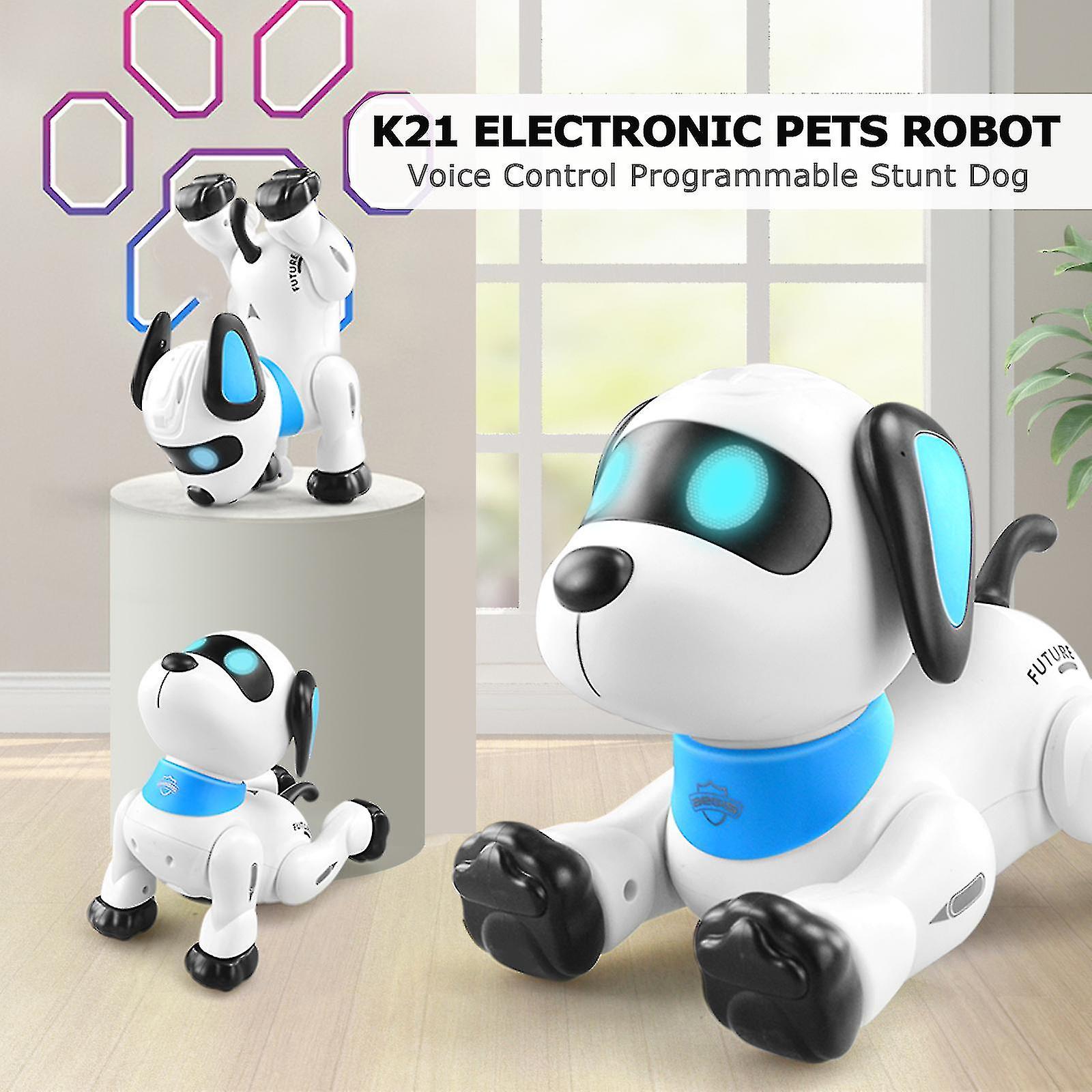 Lenengk21electronicrobotdogstuntdogremotecontrolrobotdogtoyvoicecontrolprogrammablemusicdancingtoyforkidsbirthdaychristmasgift