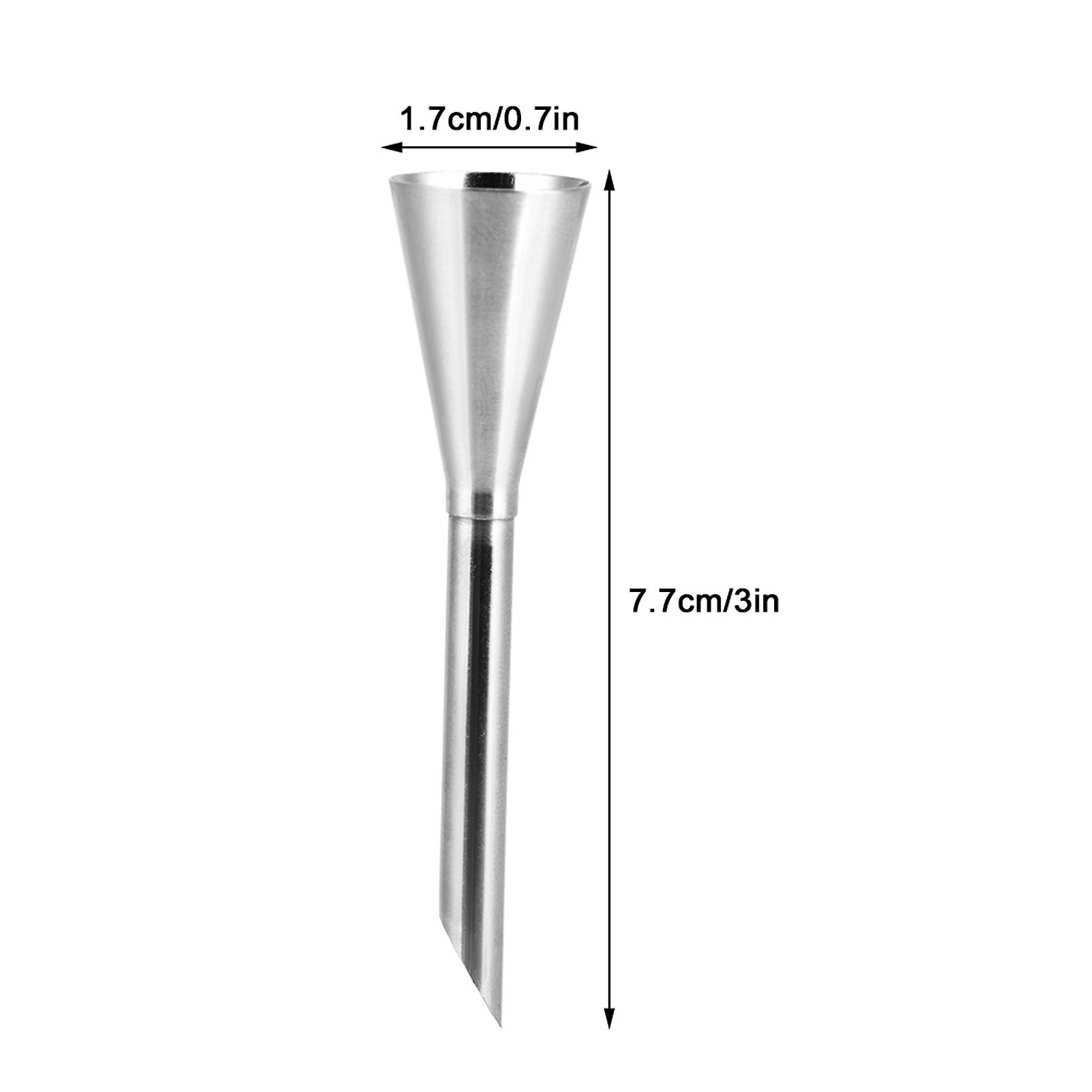 Cream Icing Piping Nozzle Tips Professional Long Cream Puff Nozzle Stainless Steel Cream Dispenser For Puff Small Pastry Icing Piping Decorating Tools