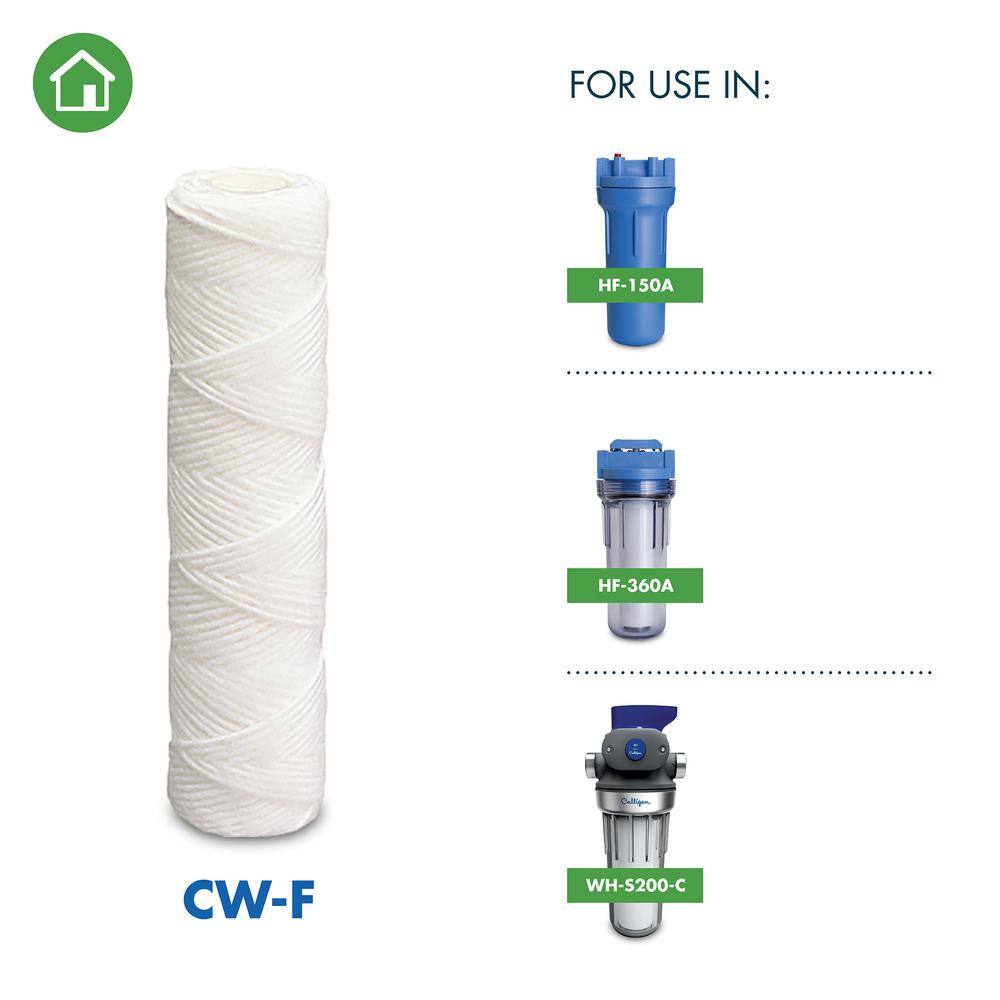 Culligan Universal 10-Micron Cord Wound Sediment Replacement Cartridge Water Filtration System CW-F