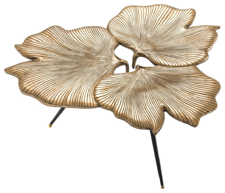 Biloba Side Table  Eichholtz Ginkgo   Midcentury   Side Tables And End Tables   by Oroa   Distinctive Furniture  Houzz