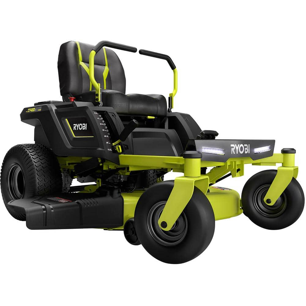 RYOBI 42 in. 100 Ah Battery Electric Riding Zero Turn Mower RY48ZTR100