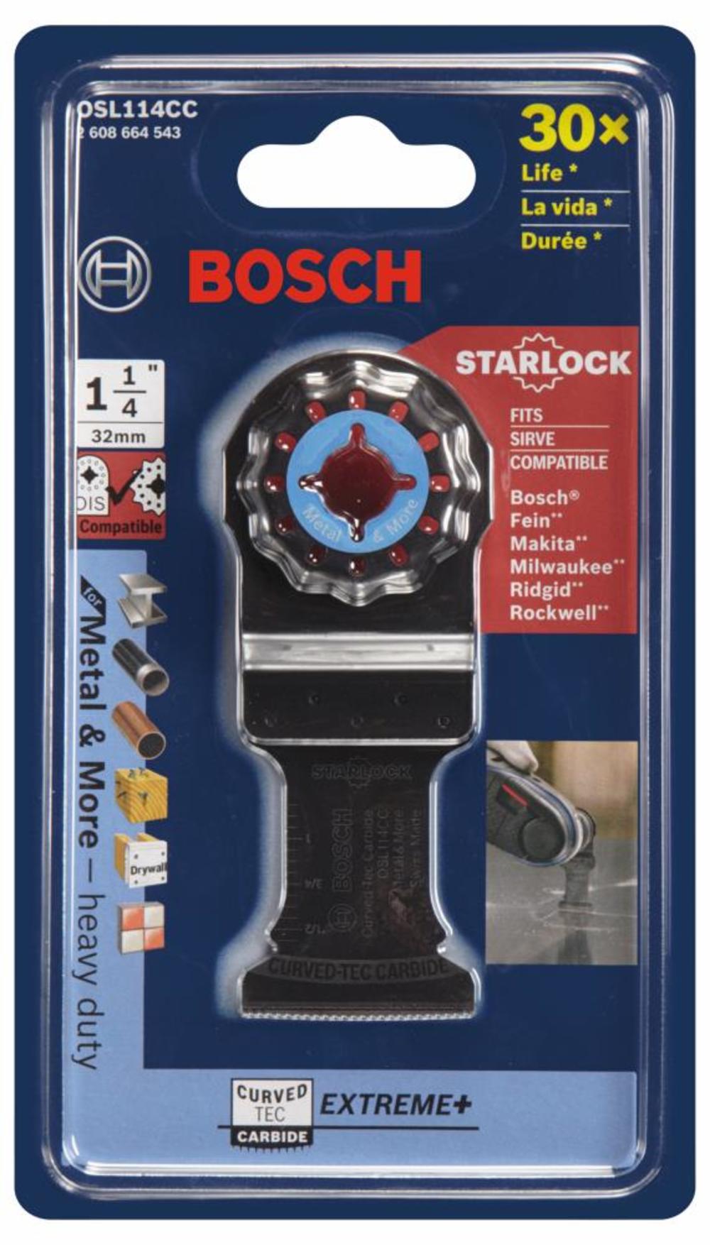 1-1/4 In. Starlock® Oscillating Multi-Tool Curved-tec Carbide Extreme Plunge Blade