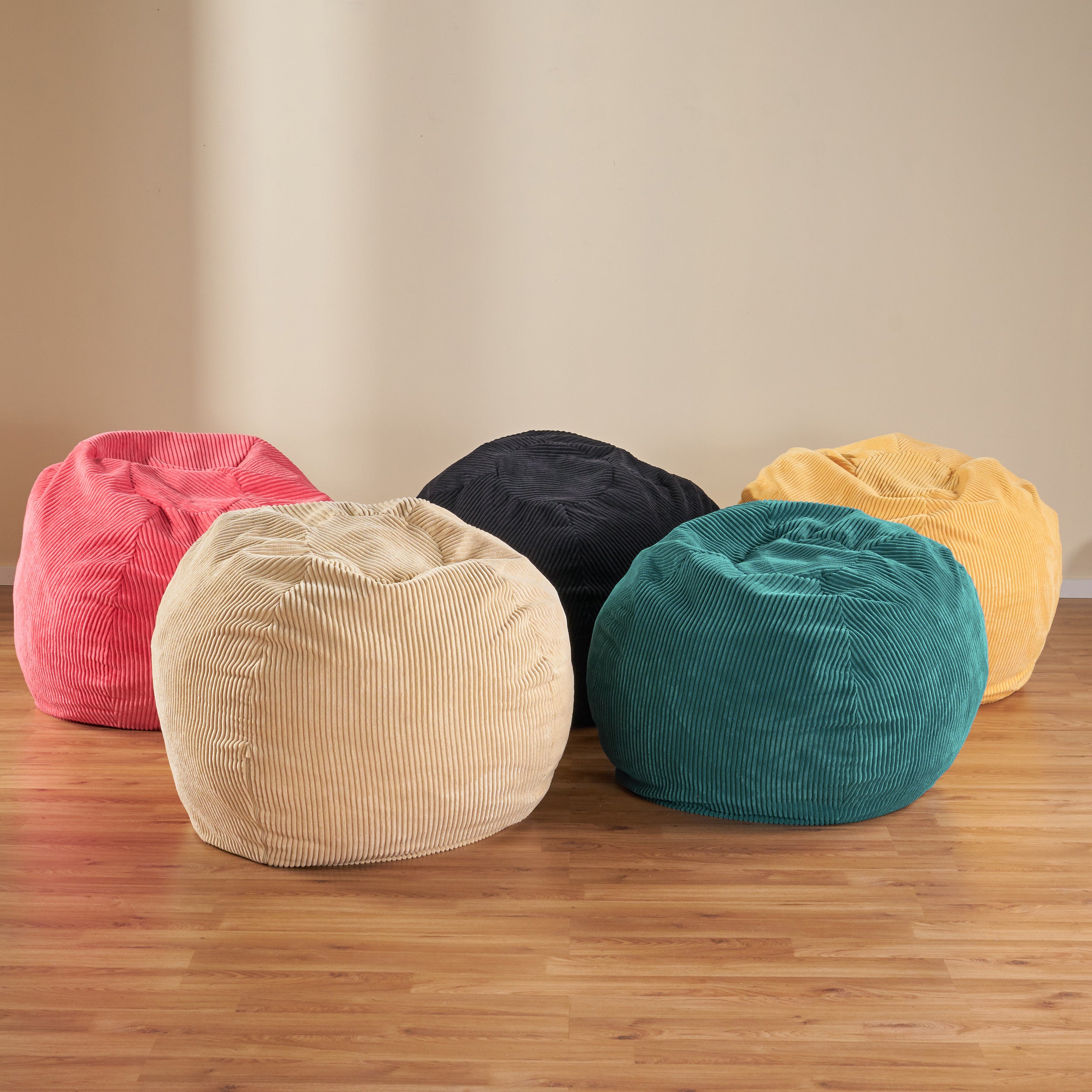 Germaine 3 Foot Modern Corduroy Beanbag