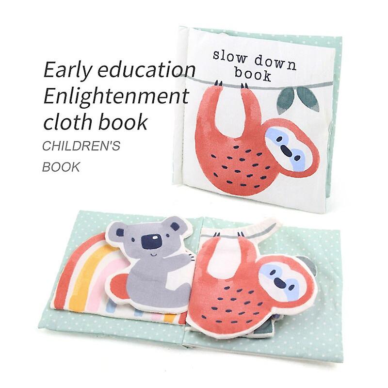 Sensory Cloth Books Soft Baby Book Rustle Sound Baby Toy Infant Educational Stroller Rattle