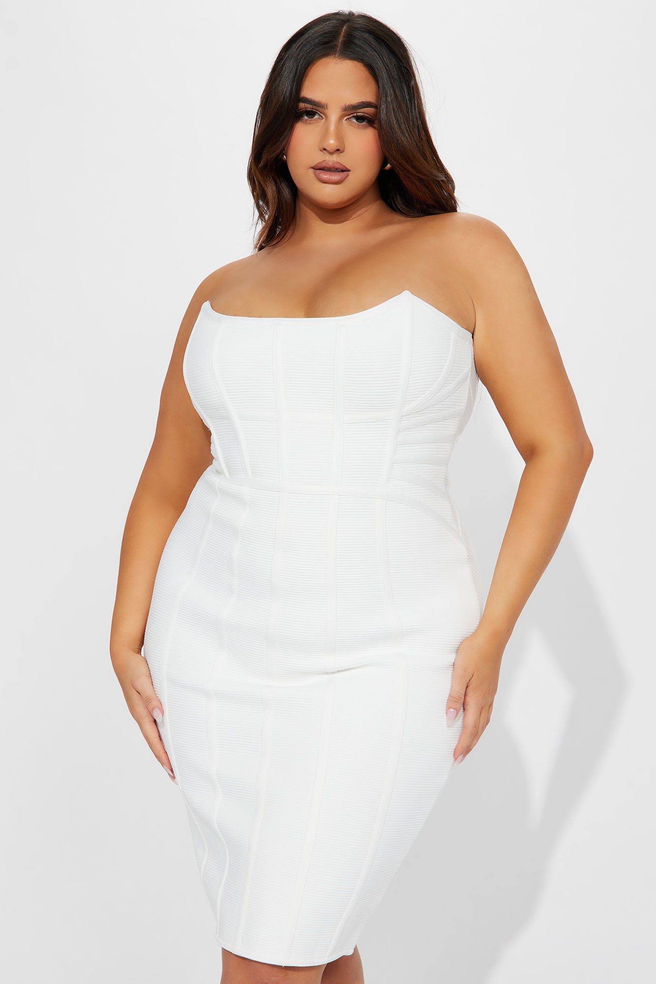 Bangkok Bandage Midi Dress - White