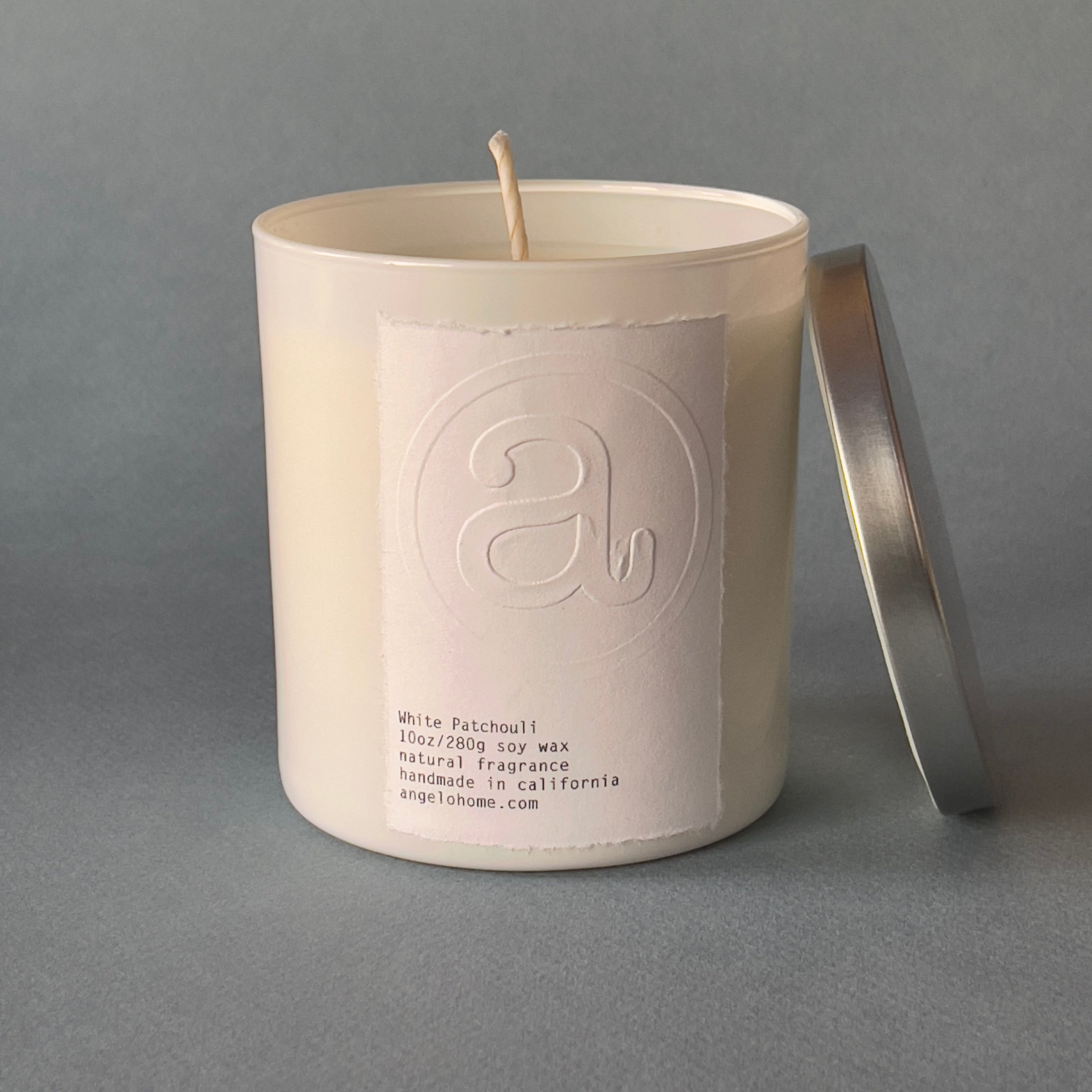 angelo:HOME White Patchouli Scented Candle