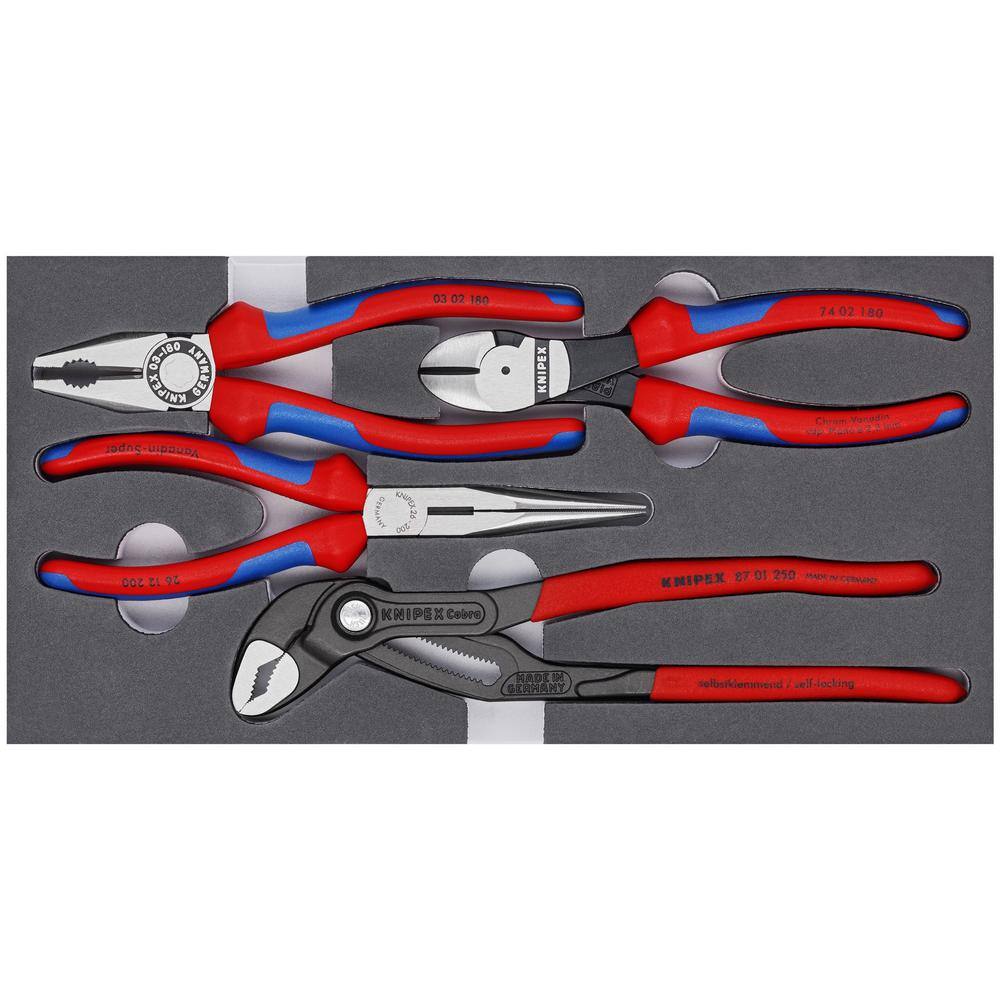 KNIPEX Basic Pliers Set (4-Piece) 00 20 01 V15