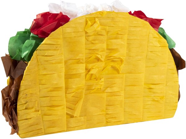 Bird Life Medium and Large Bird Taco Pinata with Natural Nesting Material