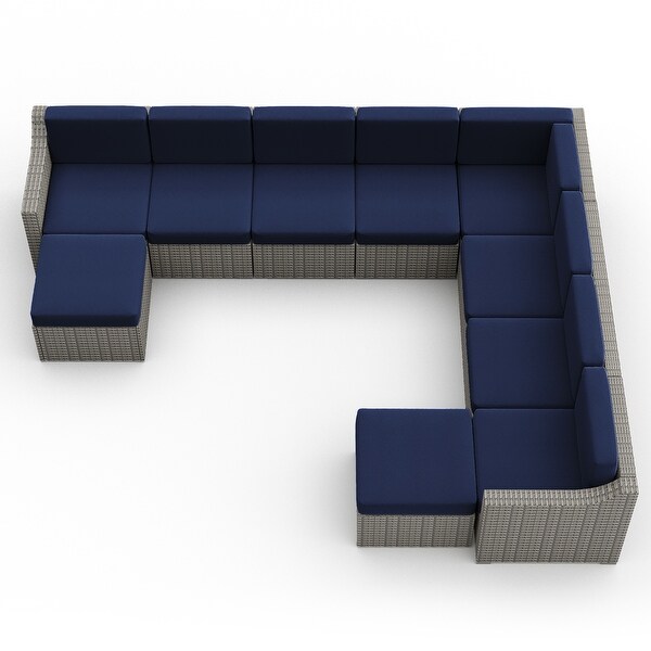 10 Piece Patio Sectional Conversation Set