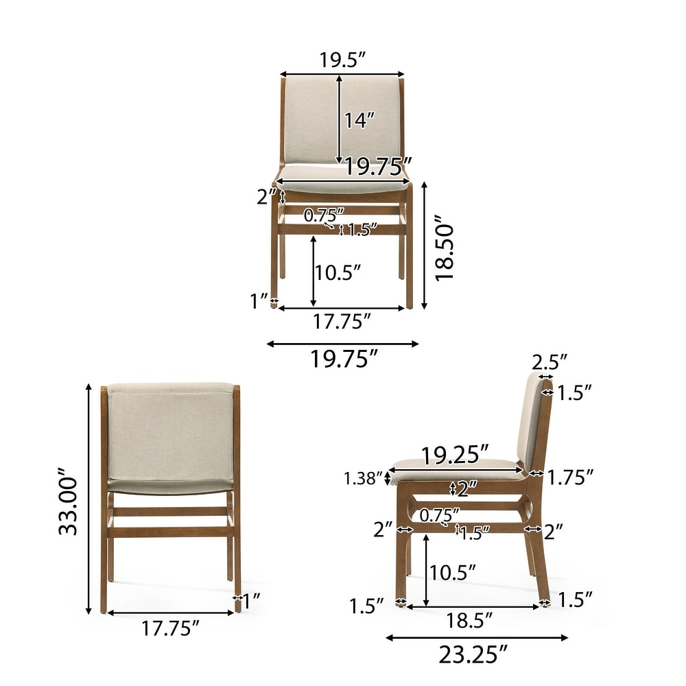 Coston Upholstered Dining Chairs by Christopher Knight Home