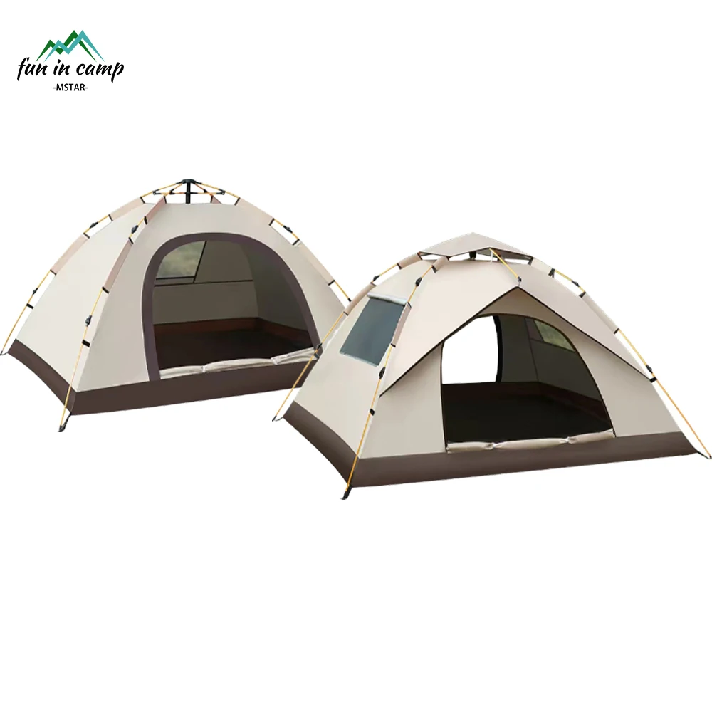 10S Quick Opening Family Camping Tent Outdoor Park Picnic Tent Automatic Pop Up Easy Build Outing Hiking Gear Camping Tent