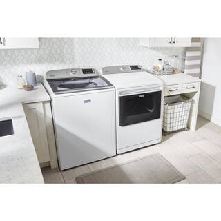 Maytag 5.3 cu. ft. Smart Capable White Top Load Washing Machine with Extra Power Button ENERGY STAR MVW7232HW