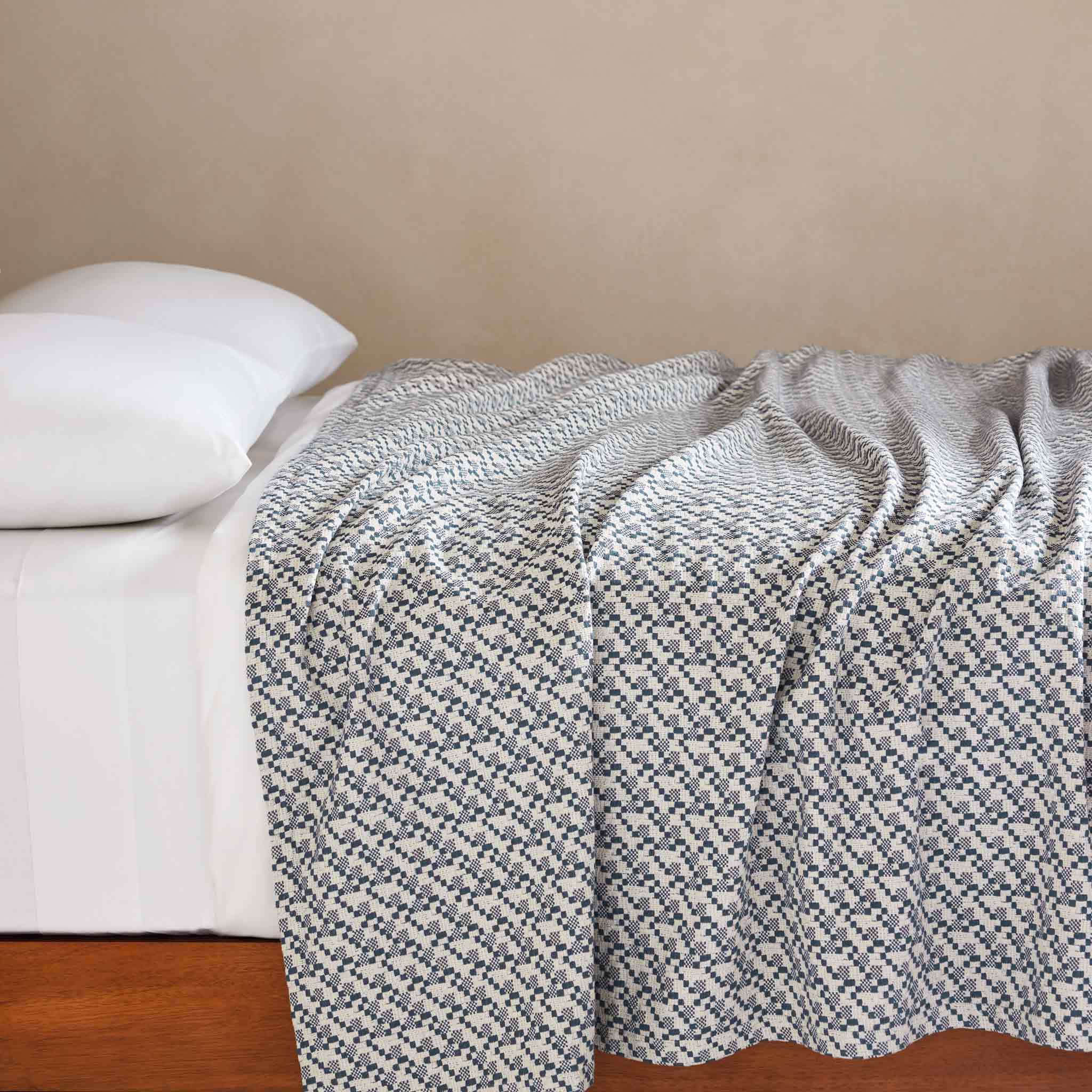 Cotton Basketweave Bed Blanket - Last Call