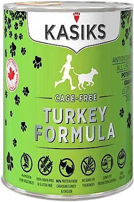 Kasiks Cage-Free Turkey Formula Grain-Free Canned Dog Food