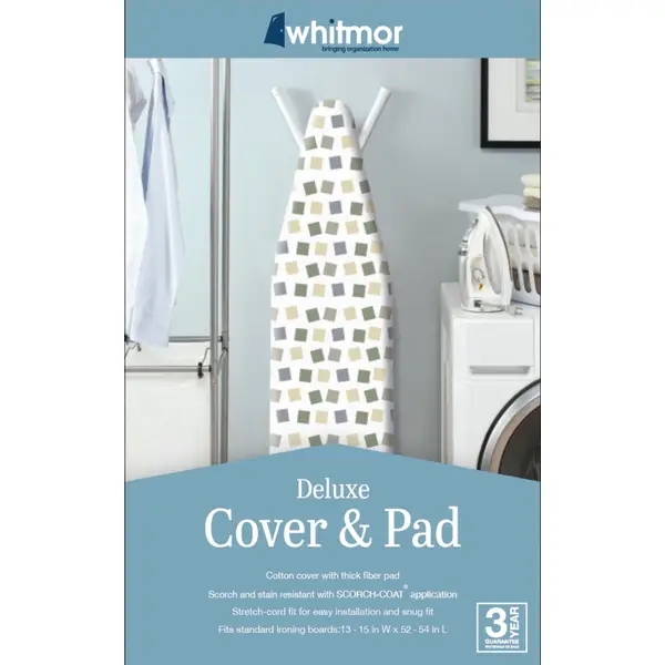 Whitmor Modern Blocks Design Ironing Board Cover and Pad