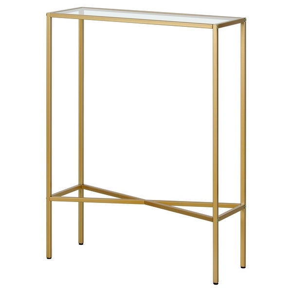 Henley 22'' Wide Rectangular Console Table with Glass Top